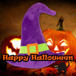 Witch Wall Decoration Halloween Themed Plush 49Cm X 46Cm Purple X 1 - thumbnail 5