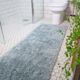 Loomed Duck Egg Blue Thick Soft Shaggy Area Rug 240X330Cm - thumbnail 7