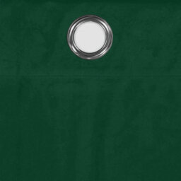 Ameha Green Emerald Velvet Curtains Insulated Thick Thermal Eyelet Ring Top Curtain Pair Tie Backs - thumbnail 7