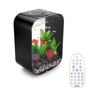 Oase Biorb Life 15L Aquarium Fish Tank In Black With Multi Colour Led Lighting - image 1