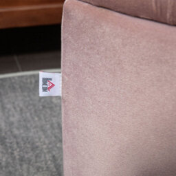 Homcom Semi-Circle Storage Ottoman Bench Tufted Upholstered Pink - thumbnail 8
