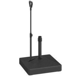 Outsunny Garden Parasol Base Parasol Stand, Sand/water Filled, Black - thumbnail 2