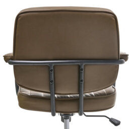Beliani Desk Chair Berne Faux Leather Brown - thumbnail 6