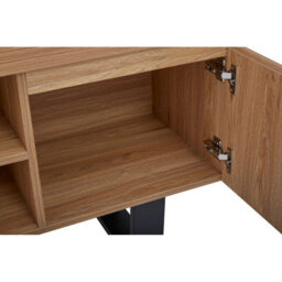 Orsina Natural Finish Media Unit, Sleek Design Modern Tv Unit For Livingroom, Aesthetics Contemporary Tv Unit - thumbnail 9