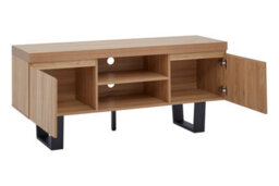 Orsina Natural Finish Media Unit, Sleek Design Modern Tv Unit For Livingroom, Aesthetics Contemporary Tv Unit - thumbnail 3