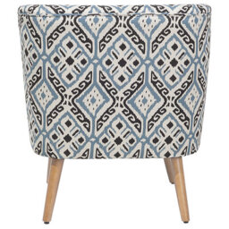 Beliani Armchair Tumba With Footstool Fabric Multicolour - thumbnail 6
