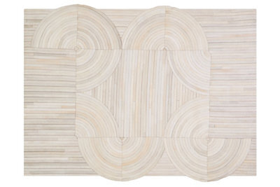 Orsina Bosie Safira Large Natural Hair On Leather Rug - image 1