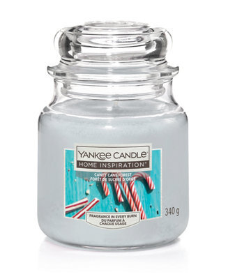 Yankee Candle Home Inspiration Grey Candy Cane Forest Medium Candle