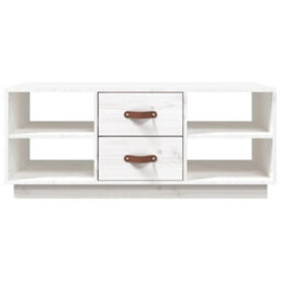 Walplus Coffee Table White 100X50X41 Cm Solid Wood Pine - thumbnail 5