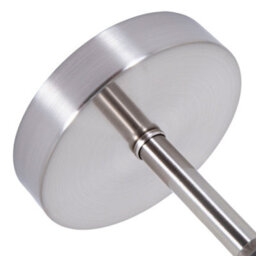 Happy Homewares Brushed Satin Nickel Ceiling Light Fitting For Industrial Style Light Bulbs - thumbnail 2