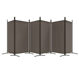 Berkfield 6-Panel Room Divider Anthracite 520X180 Cm Fabric - thumbnail 5
