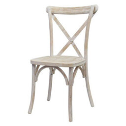 Rustic Limewash Crossback Chairs, Rustic Limewash Dining Chairs, Limewash Wedding Chair Be Furniture - thumbnail 2