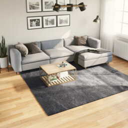 Berkfield Rug Huarte Short Pile Soft And Washable Anthracite 240X240 Cm - thumbnail 1