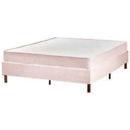 Beliani Divan Bed Without Headboard Fabric Countess 160 X 200 Cm (Eu King Size) Beige - thumbnail 1