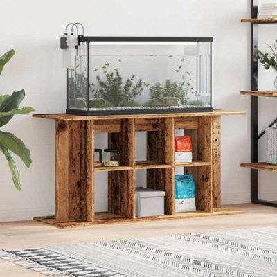 Walplus Old Wood Aquarium Stand 120X40X60 Cm Engineered Wood Fish Tank Cabinet - image 1