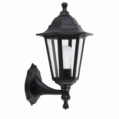 Shopnbits Outdoor Wall Lantern Light Waterproof  Traditional Garden Patio Wall Light Black - image 1