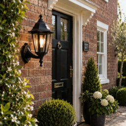 Shopnbits Outdoor Wall Lantern Light Waterproof  Traditional Garden Patio Wall Light Black - thumbnail 7