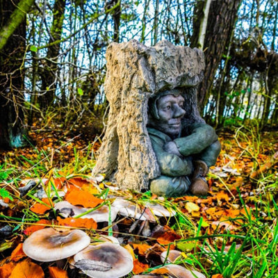 Pixie Goblin Garden Birdbath Ornament - image 1