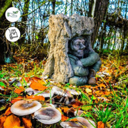 Pixie Goblin Garden Birdbath Ornament - thumbnail 3