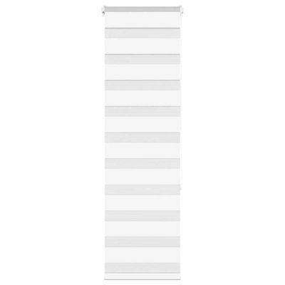 Berkfield Zebra Blind White 45X150 Cm Fabric Width 40.9 Cm Polyester - image 1
