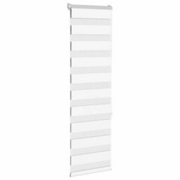 Berkfield Zebra Blind White 45X150 Cm Fabric Width 40.9 Cm Polyester - thumbnail 3