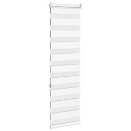 Berkfield Zebra Blind White 45X150 Cm Fabric Width 40.9 Cm Polyester - thumbnail 4