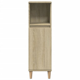 Berkfield Bathroom Cabinet Sonoma Oak 30X30X100 Cm Engineered Wood - thumbnail 4