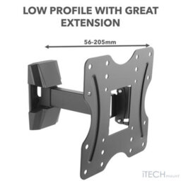 "Itech Mount 23"" To 43"" Full Motion Single Arm Tv Wall Mount Bracket" - thumbnail 8