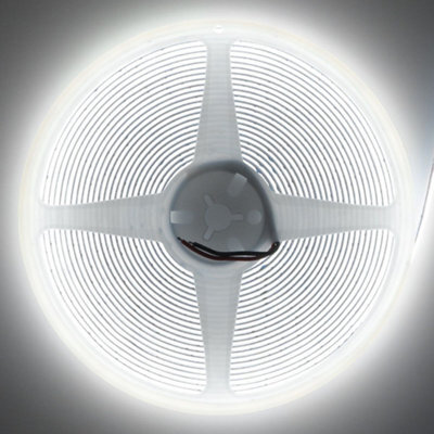 Long Life Lamps Company Cool White Led Tape Strip Light 10 Metres 24V Continuous Cob Illumination Ip20 With Driver - image 1