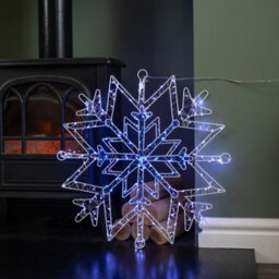 Samuel Alexander 52Cm Light Up Christmas Snowflake Dewdrop Silhouette With Twinkling Leds - thumbnail 4