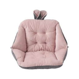 Pink & Grey High Back Chair Cushion Seat Pad Garden Outdoor Patio Office Bench Chair Padded - thumbnail 1