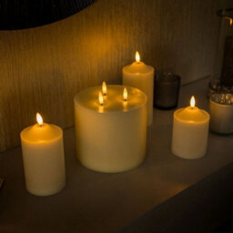 Flickering Real Wax Candle Lights Fake Flameless Remote Control Battery Light - thumbnail 4