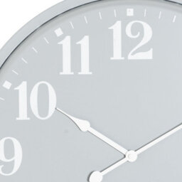 Wyld Haus Grey Minimalist 490mm Metal Wall Clock With White Numerals - thumbnail 3