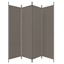 Walplus 4-Panel Room Divider Anthracite 200X220 Cm Fabric - thumbnail 5