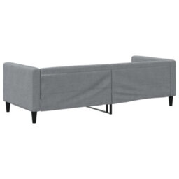 Berkfield Day Bed Light Grey 90X190 Cm Fabric - thumbnail 5