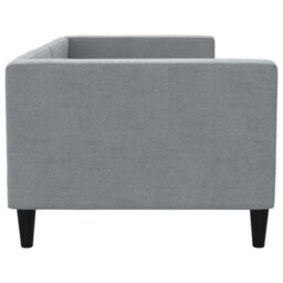 Berkfield Day Bed Light Grey 90X190 Cm Fabric - thumbnail 4