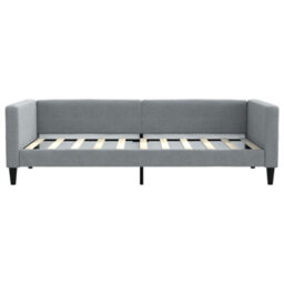 Berkfield Day Bed Light Grey 90X190 Cm Fabric - thumbnail 3