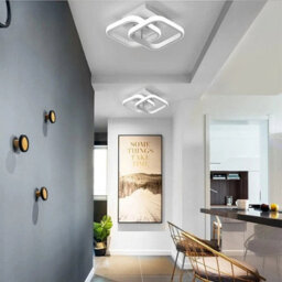 White Led Ceiling Light Modern Chandelier Pendant Lamp Living Room Bedroom - thumbnail 3