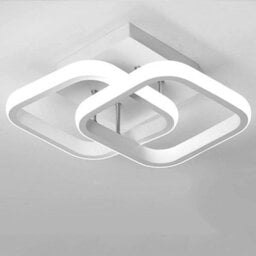 White Led Ceiling Light Modern Chandelier Pendant Lamp Living Room Bedroom - thumbnail 1