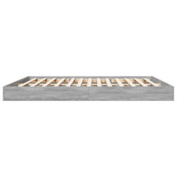 Berkfield Bed Frame Without Mattress Grey Sonoma 180X200 Cm Super King Engineered Wood - thumbnail 5