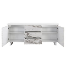 Furniture in Fashion Filo Sydney Large Sideboard With 2 Door 3 Drawer In White - thumbnail 4
