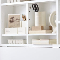 Sobuy Fwt07-Ii-W, Folding Wall-Mounted Drop-Leaf Table Desk Integrated With Storage Shelves,white,w90Xd60Xh78 - thumbnail 7