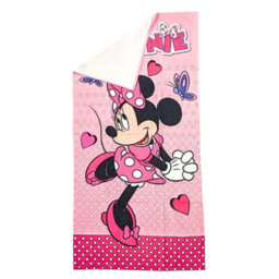 Disney Spotty Minnie Mouse Cotton Bath Towel Pink/blue/white (One Size) - thumbnail 3