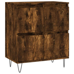 Berkfield Sideboard Smoked Oak 60X35X70 Cm Engineered Wood - thumbnail 2