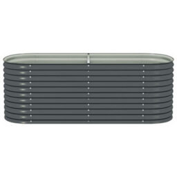 Walplus Garden Raised Bed 240X80X81 Cm Galvanised Steel Grey - thumbnail 5