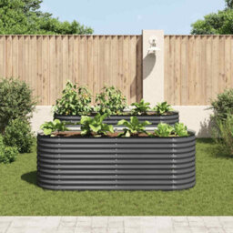 Walplus Garden Raised Bed 240X80X81 Cm Galvanised Steel Grey - thumbnail 3