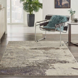 Ivory Grey Abstract Graphics Modern Rug For Living Room Bedroom And Dining Room-239Cm X 320Cm - thumbnail 1