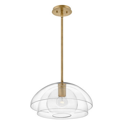 Luminosa Lighting Luminosa Hinkley Lotus Dome Pendant Ceiling Light Heritage Brass - image 1