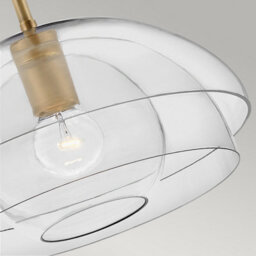 Luminosa Lighting Luminosa Hinkley Lotus Dome Pendant Ceiling Light Heritage Brass - thumbnail 4
