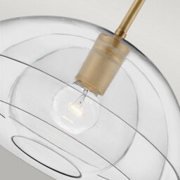 Luminosa Lighting Luminosa Hinkley Lotus Dome Pendant Ceiling Light Heritage Brass - thumbnail 3